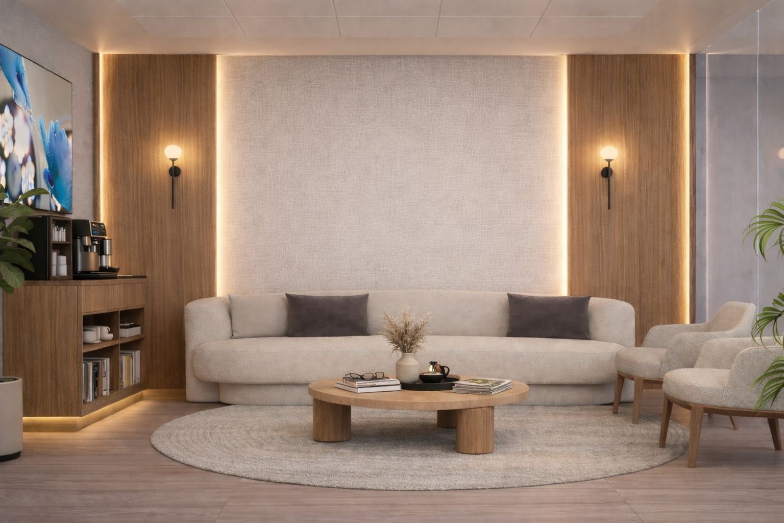 Sala de espera del consultorio